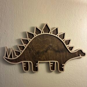 Layered Stegosaurus Wall Décor
