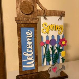 Interchangeable Welcome Sign Display Stand