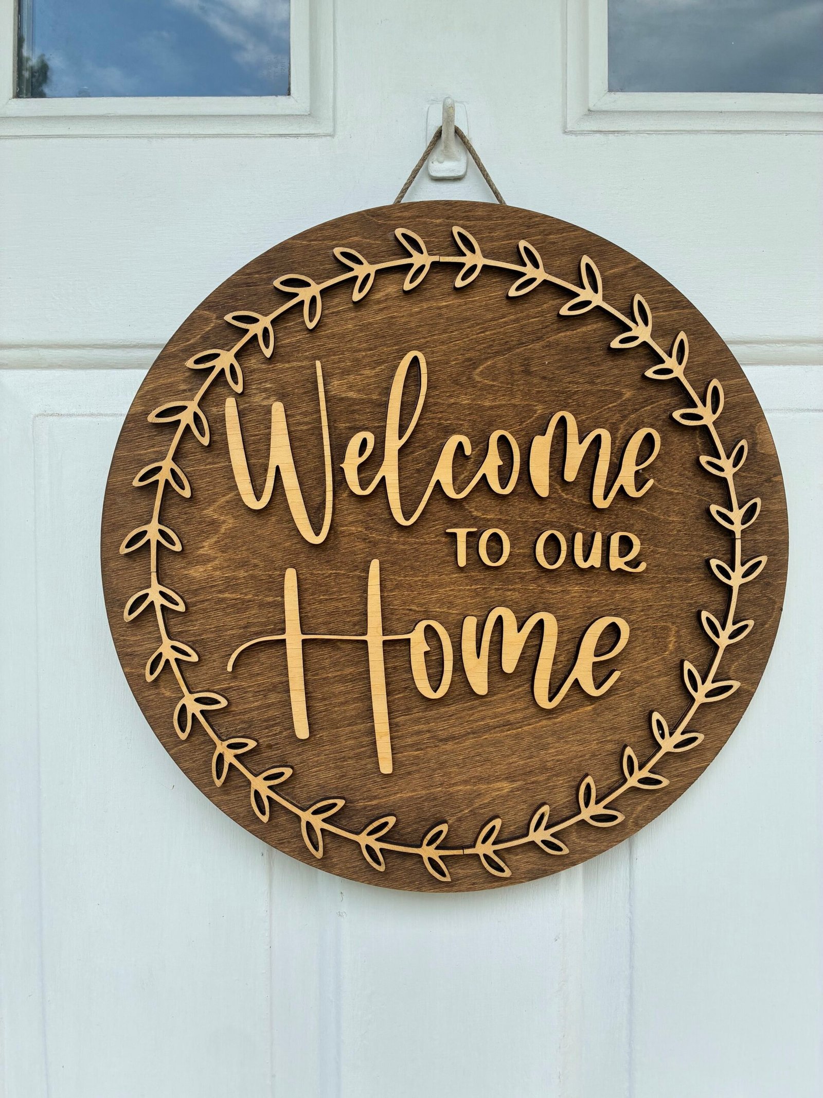 Welcome to Our Home sign
