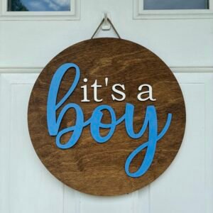 Baby Announcement Sign – It's a Boy or Girl