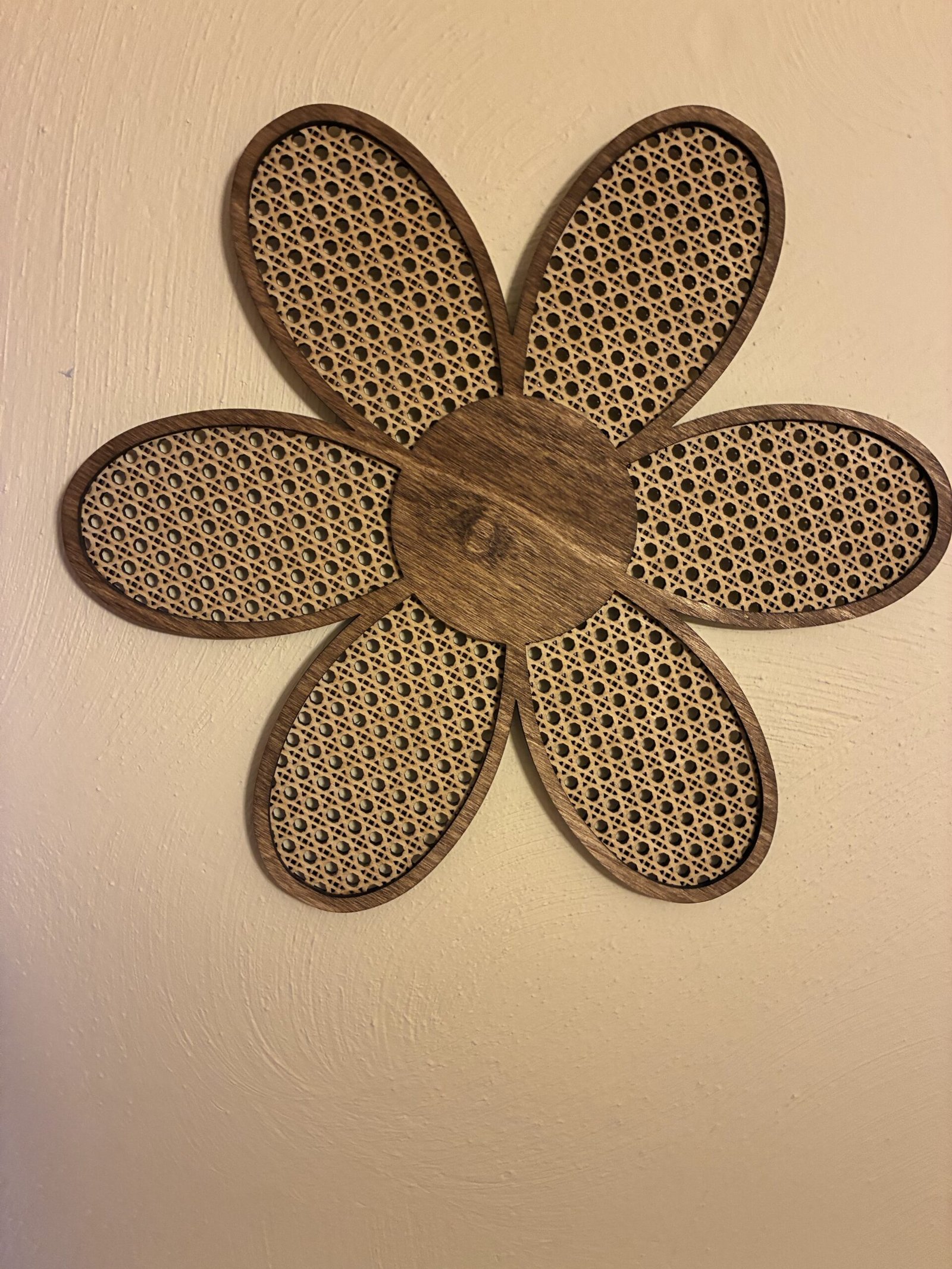 Rattan Flower Wall Décor