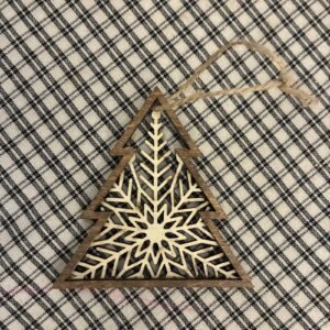 Layered Snowflake Christmas Tree Ornament