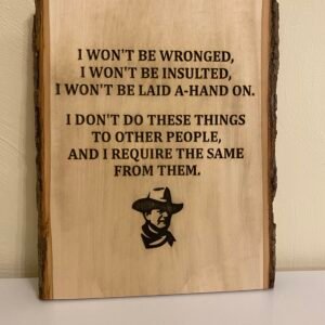 John Wayne–Inspired Quote Sign