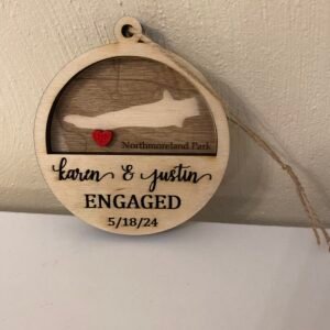 Personalized Engagement Ornament