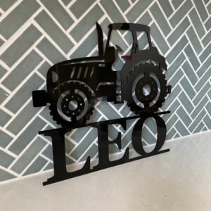 Personalized Acrylic Tractor Name Sign