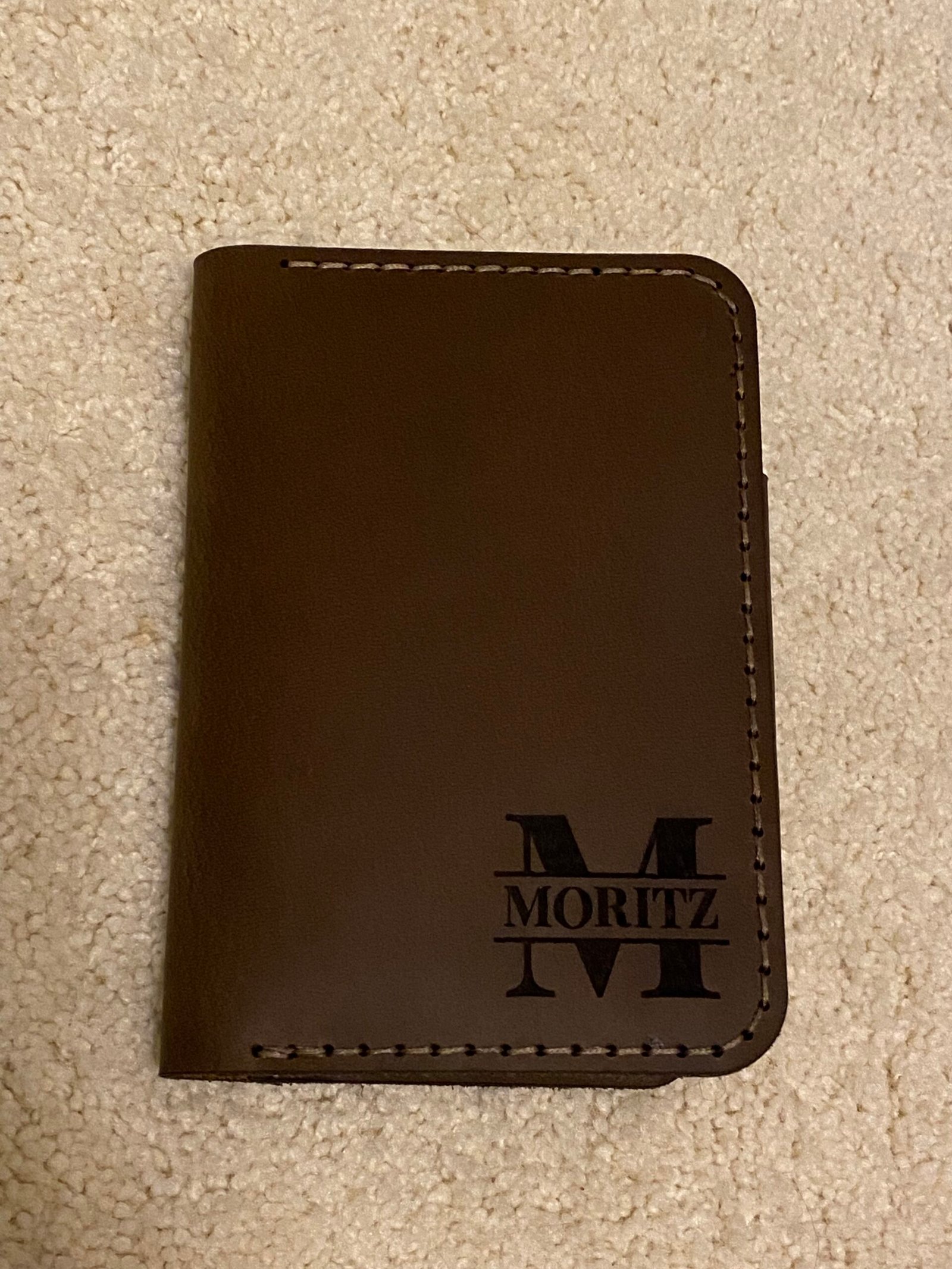 Custom Engraved Leather Pocket Notebook Cover - Image 2